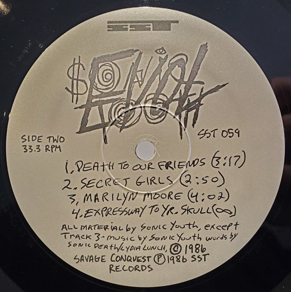 Sonic Youth : EVOL (LP, Album, RP)