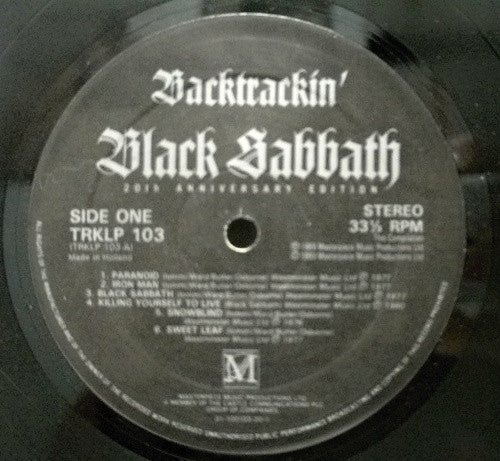 Black Sabbath : Backtrackin' - 20th Anniversary Edition (2xLP, Comp, Gat)