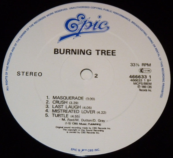 Burning Tree : Burning Tree (LP, Album)