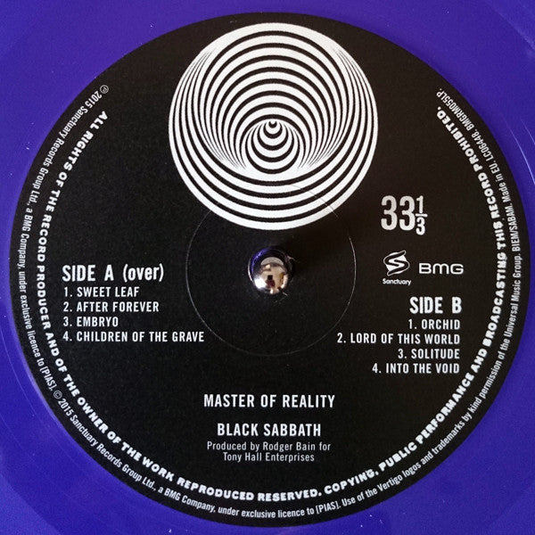Black Sabbath : Master Of Reality (LP, Album, Ltd, RE, RM, S/Edition, 180)