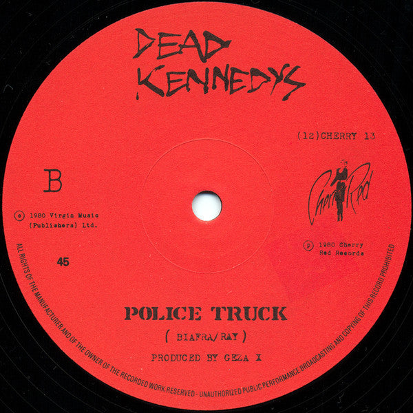 Dead Kennedys : Holiday In Cambodia (12", Single, RE, RP, MPO)