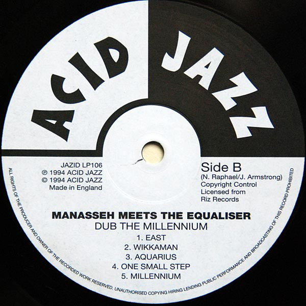 Manasseh Meets The Equalizer : Dub The Millennium (LP, Album)