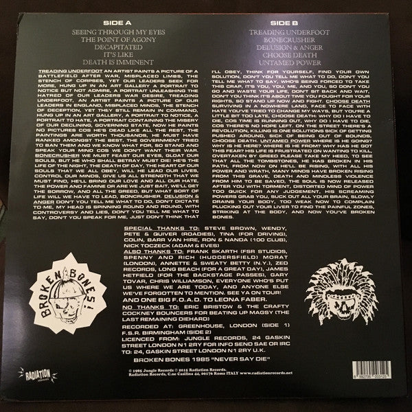 Broken Bones : Bonecrusher (LP, RE)