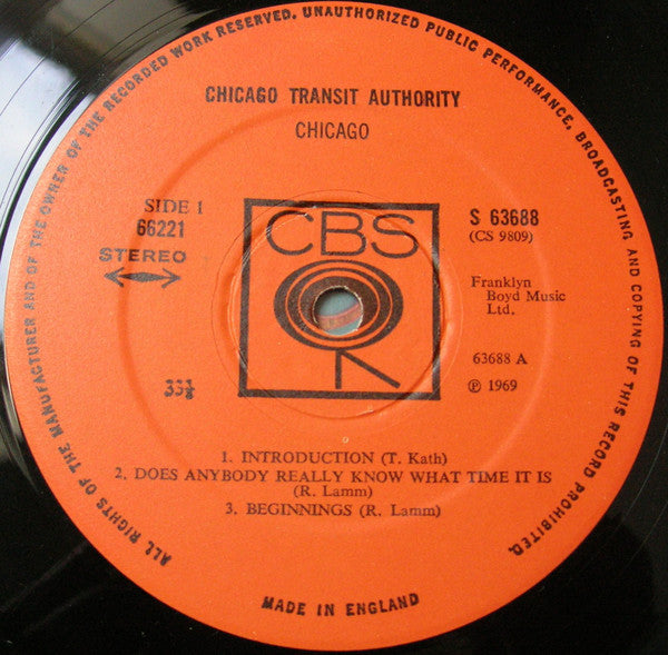 Chicago Transit Authority* : Chicago Transit Authority (2xLP, Album, Gat)