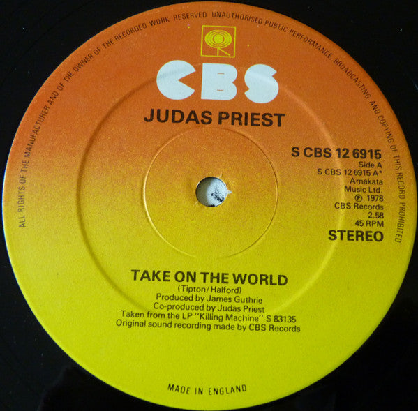 Judas Priest : Take On The World (12", Ltd)