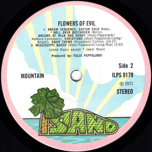 Mountain : Flowers Of Evil (LP, Album, RP)