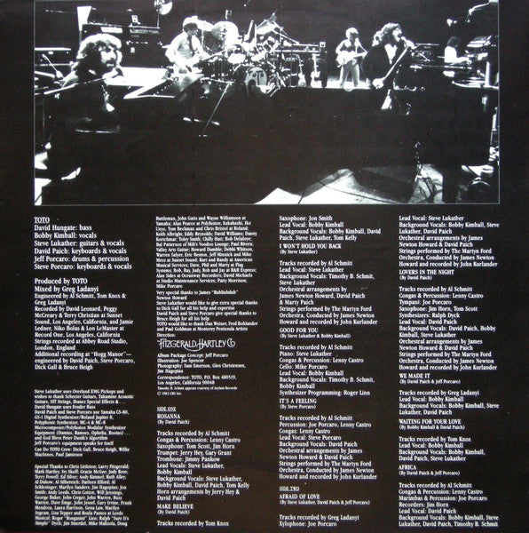 Toto : Toto IV (LP, Album)