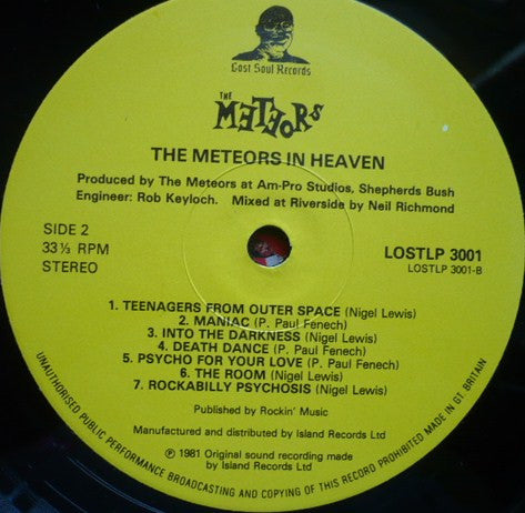 The Meteors (2) : In Heaven (LP, Album)