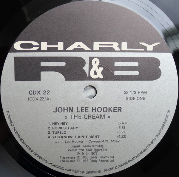 John Lee Hooker : The Cream (2xLP, Album, RE)