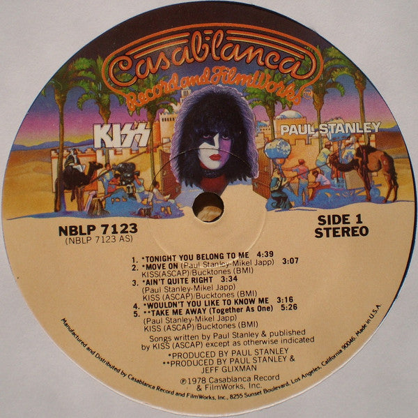 Kiss, Paul Stanley : Paul Stanley (LP, Album, Spe)