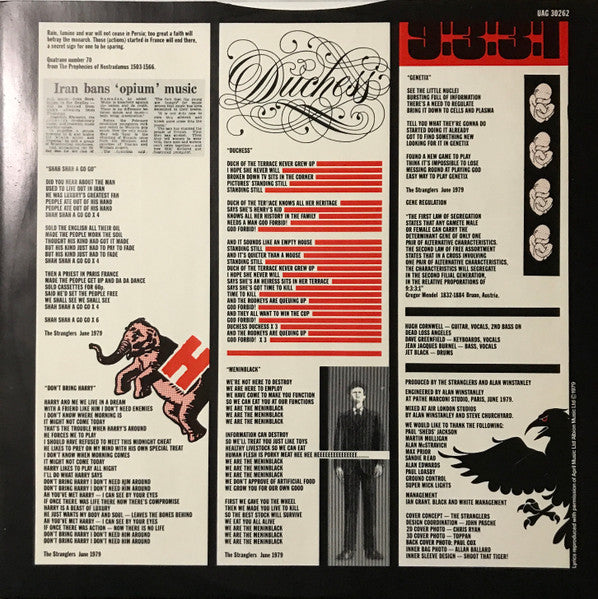 The Stranglers : The Raven (LP, Album, Map)