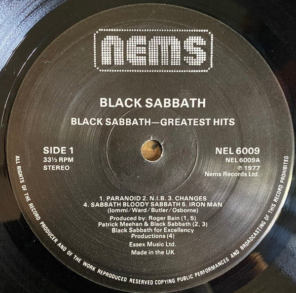 Black Sabbath : Greatest Hits (LP, Comp)