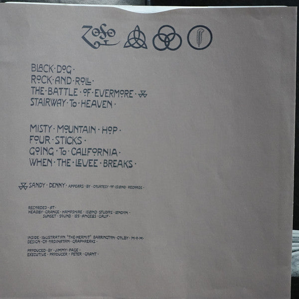 Led Zeppelin : Untitled (LP, Album, RE, Res)