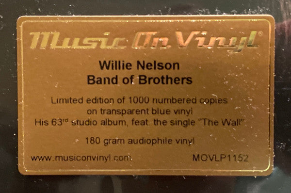 Willie Nelson : Band Of Brothers (LP, Album, Ltd, Num, RE, RM, 180)