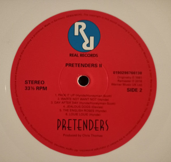 The Pretenders : Pretenders II (LP, Album, Ltd, RE, RM, Whi)