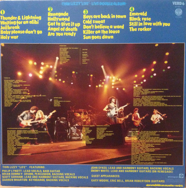 Thin Lizzy : Life Live (2xLP, Album, Gat)