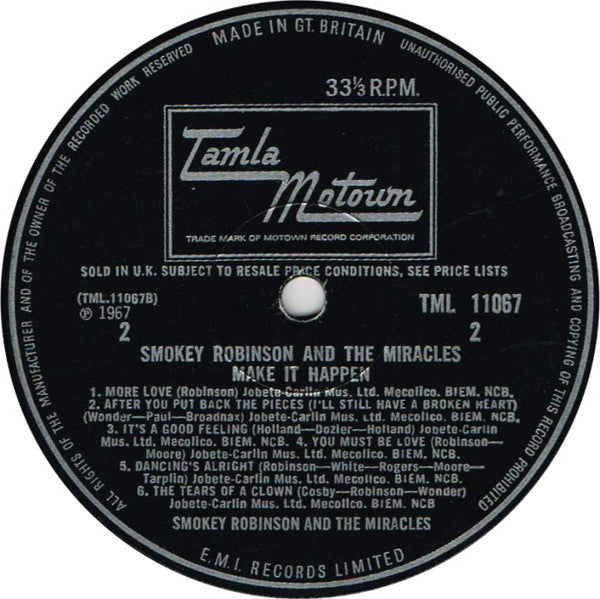 The Miracles : Make It Happen (LP, Album, Mono)