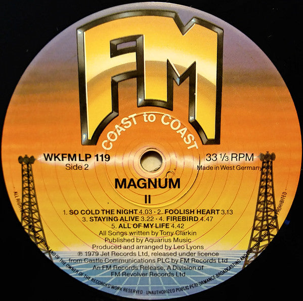 Magnum (3) : Magnum II (LP, Album, RE)