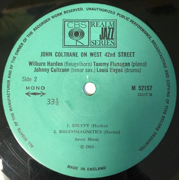 John Coltrane : On West 42nd Street (LP, Album, Mono, RE)