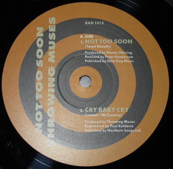Throwing Muses : Not Too Soon (12", Single)