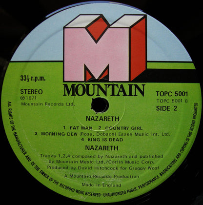 Nazareth (2) : Nazareth (LP, Album, RE)