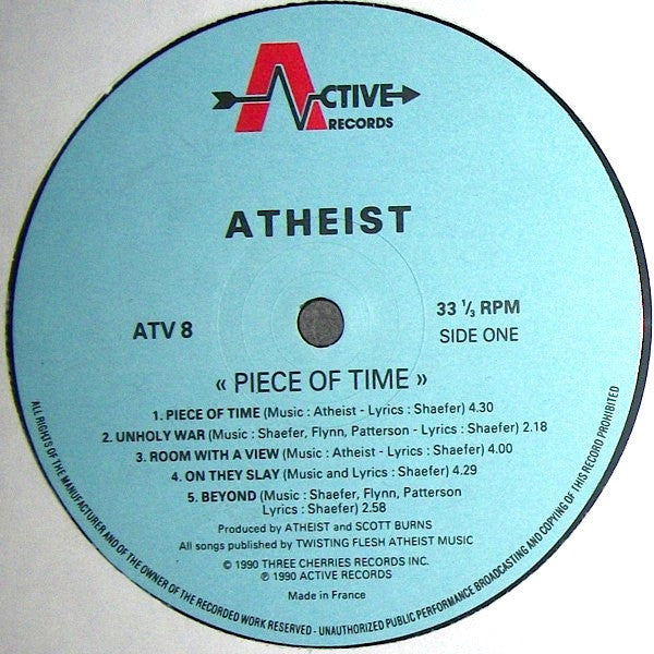 Atheist : Piece Of Time (LP, Album)