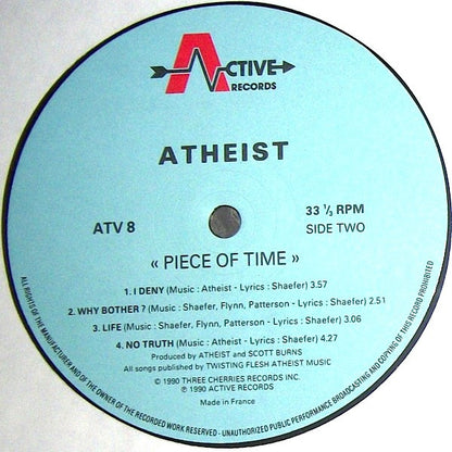 Atheist : Piece Of Time (LP, Album)