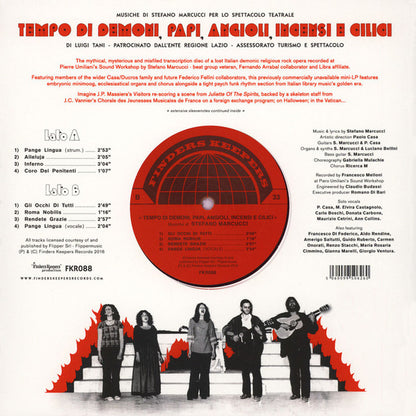Stefano Marcucci (2) : Tempo Di Demoni, Papi, Angioli, Incensi E Cilici (10", RE)