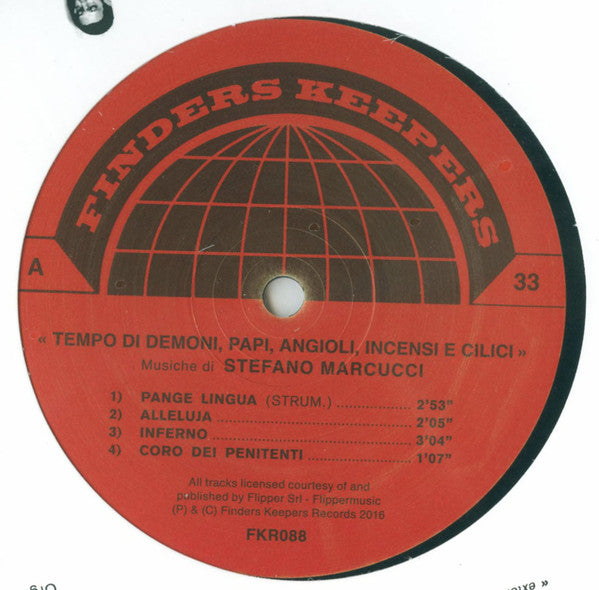 Stefano Marcucci (2) : Tempo Di Demoni, Papi, Angioli, Incensi E Cilici (10", RE)