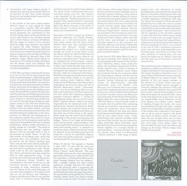 Stefano Marcucci (2) : Tempo Di Demoni, Papi, Angioli, Incensi E Cilici (10", RE)