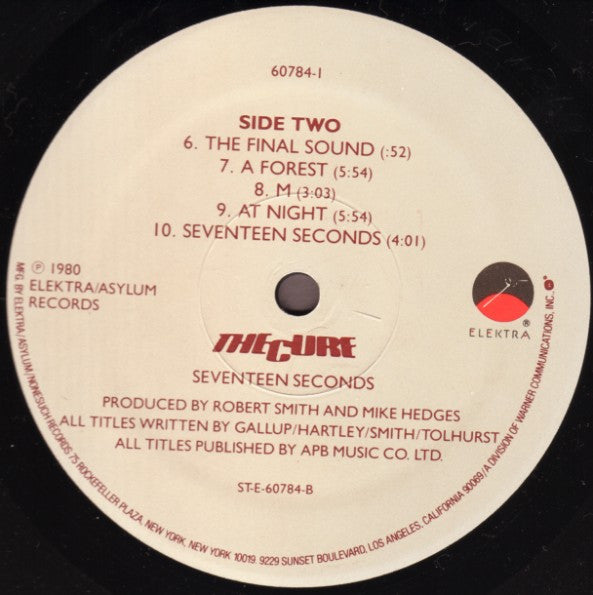 The Cure : Seventeen Seconds (LP, Album, RE)