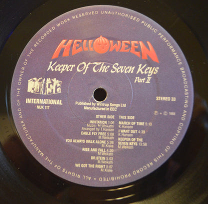 Helloween : Keeper Of The Seven Keys (Part II) (LP, Album, Gat)