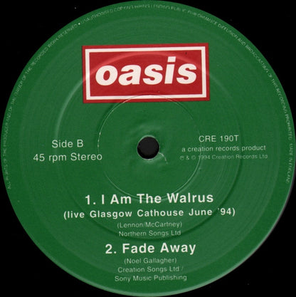 Oasis (2) : Cigarettes & Alcohol (12", Single)