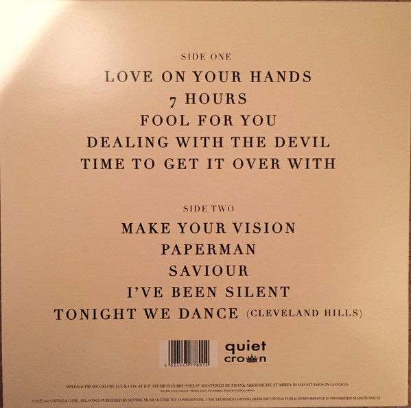 Cattle & Cane : Mirrors (LP, Album, Cre)