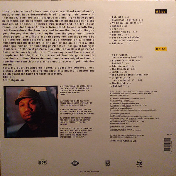 Boogie Down Productions : Edutainment (LP, Album)