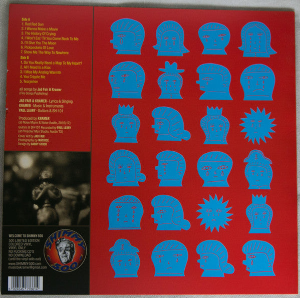 Jad Fair & Kramer (2) : The History Of Crying (LP, Album, Ltd, Red)