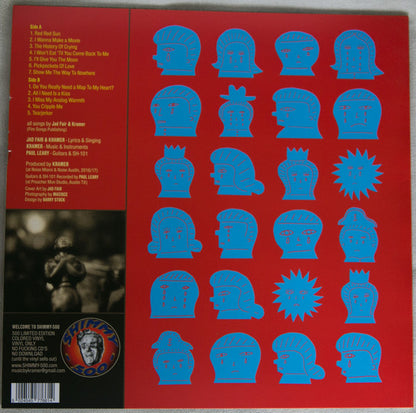 Jad Fair & Kramer (2) : The History Of Crying (LP, Album, Ltd, Red)