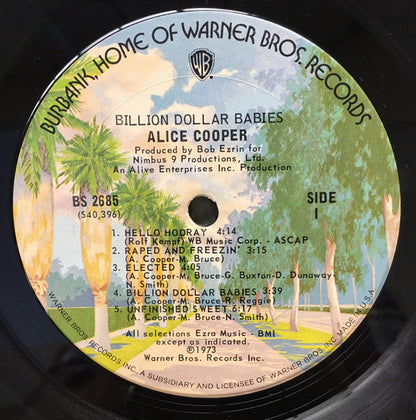 Alice Cooper : Billion Dollar Babies (LP, Album, RP, San)