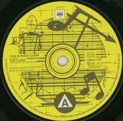 The Clash : Radio Clash (7", Single)