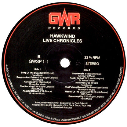 Hawkwind : Live Chronicles (2xLP, Album)