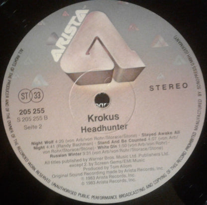 Krokus : Headhunter (LP, Album)
