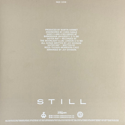 Joy Division : Still (2xLP, Album, Gat)