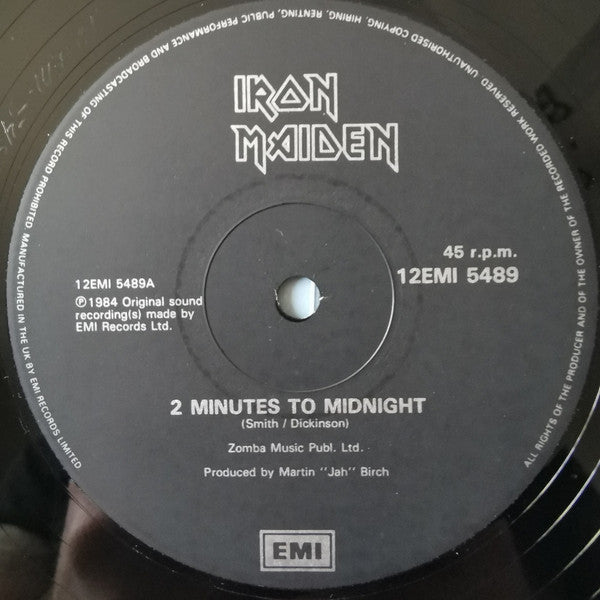 Iron Maiden : 2 Minutes To Midnight (12", Single)