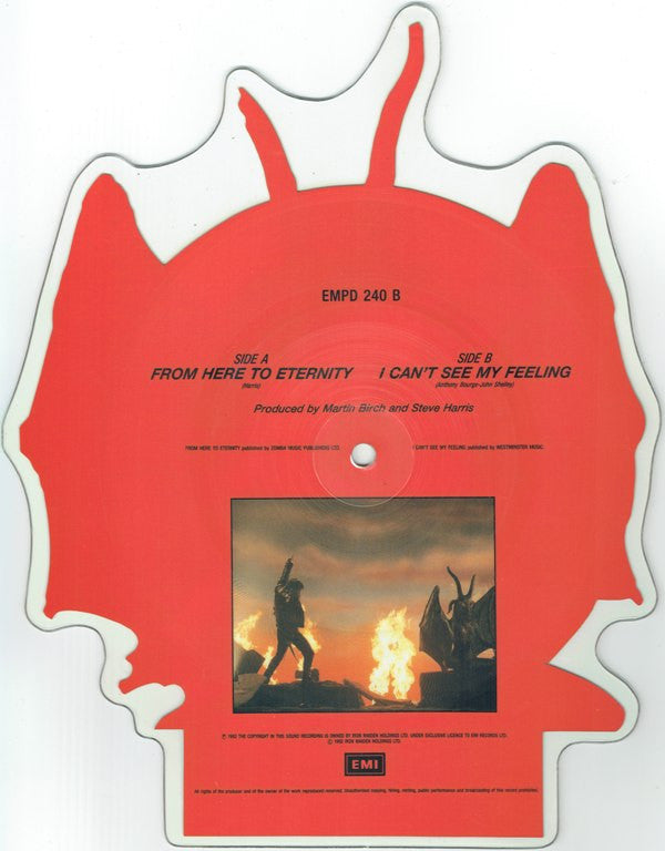 Iron Maiden : From Here To Eternity (7", Shape, Single, Ltd, Pic)