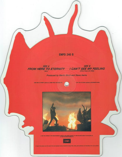 Iron Maiden : From Here To Eternity (7", Shape, Single, Ltd, Pic)