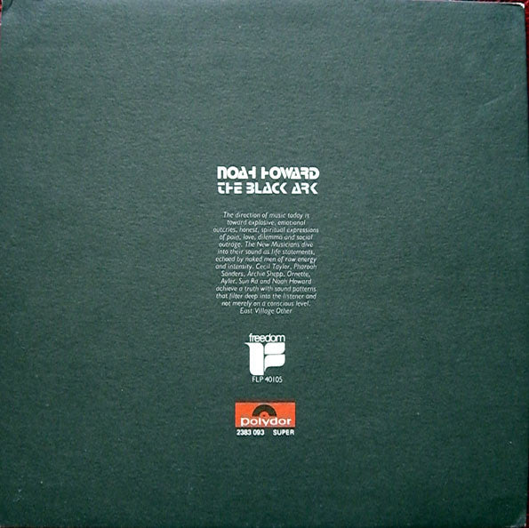 Noah Howard : The Black Ark (LP, Album, Gat)