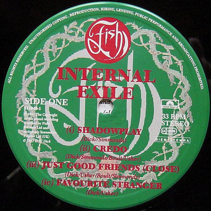 Fish : Internal Exile (LP, Album)