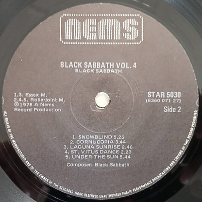 Black Sabbath : Black Sabbath Vol 4 (LP, Album, RE, Gat)
