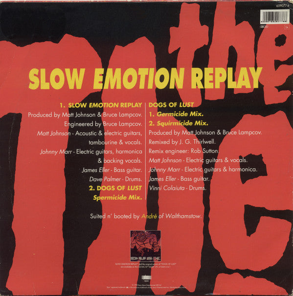 The The : Slow Emotion Replay (12", Single, Ltd, Red)