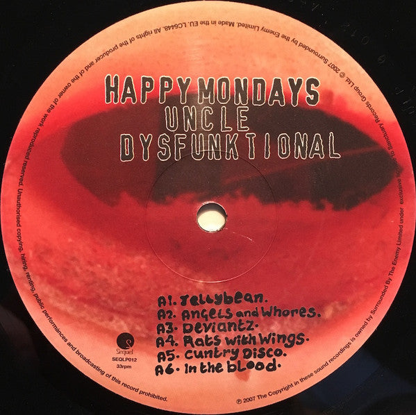 Happy Mondays : Uncle Dysfunktional (LP, Album)